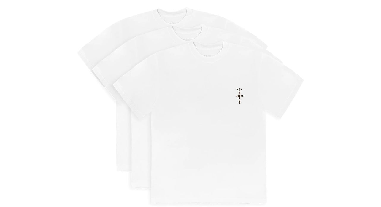 Travis Scott CJ T-Shirt (3 Pack White)