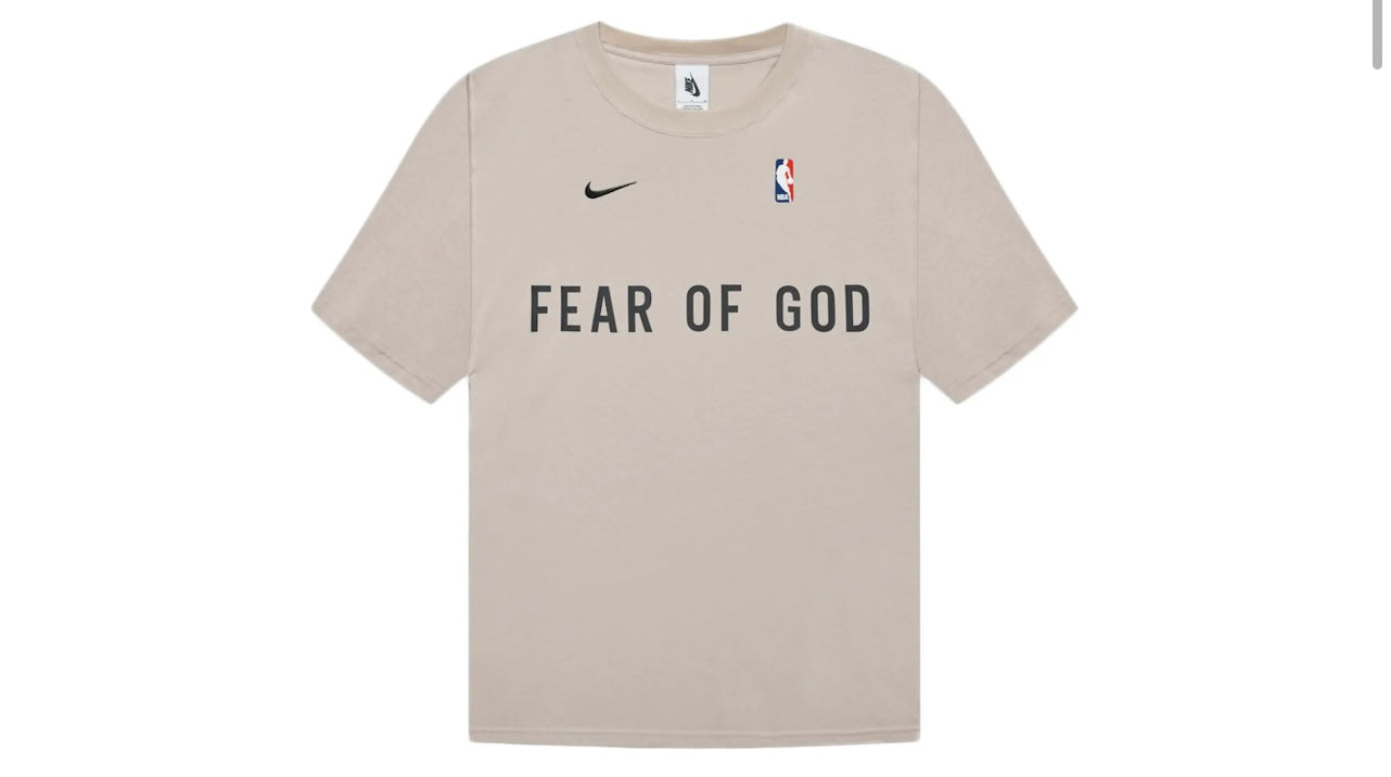 Fear Of God X Nike Warm Up T-Shirt Oatmeal