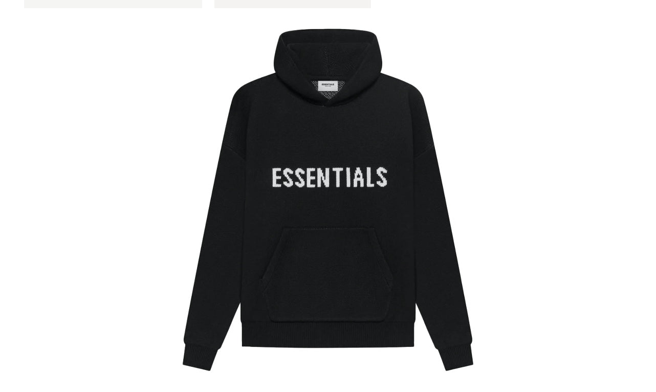 Fear of God Essentials SS21 Black Knit Pullover